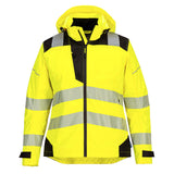 Portwest PW389 PW3 Hi-Vis Women's Rain Jacket Yellow/Black
