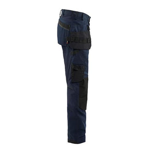 BLAKLADER 175018329900 Craftsman Trousers with stretch, Dary Navy Blue