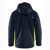 489019778633 Lightweight Lined Winter Jacket, Navy/Yellow