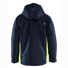 489019778633 Lightweight Lined Winter Jacket, Navy/Yellow