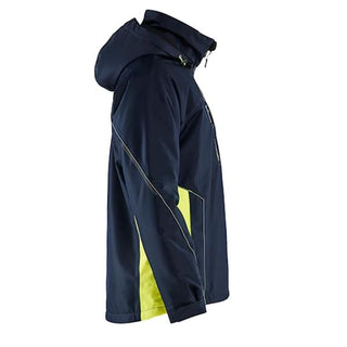 489019778633 Lightweight Lined Winter Jacket, Navy/Yellow