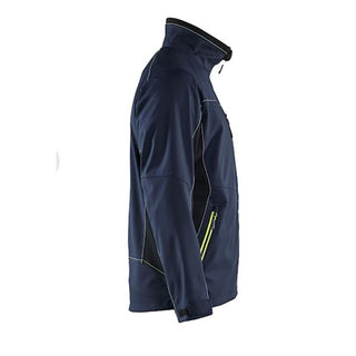 495025168633 Softshell Jacket, Navy/Hi-Vis Yellow