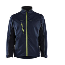 495025168633 Softshell Jacket, Navy/Hi-Vis Yellow