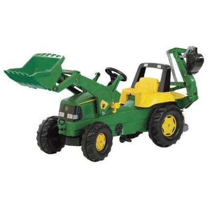 PEDAL TRACTOR WITH FRONT-LOADER AND BACKHOE