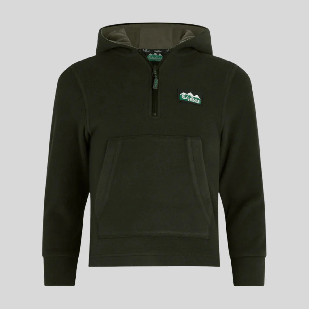 Kids Ballistic Fleece Hoodie Deep Forest