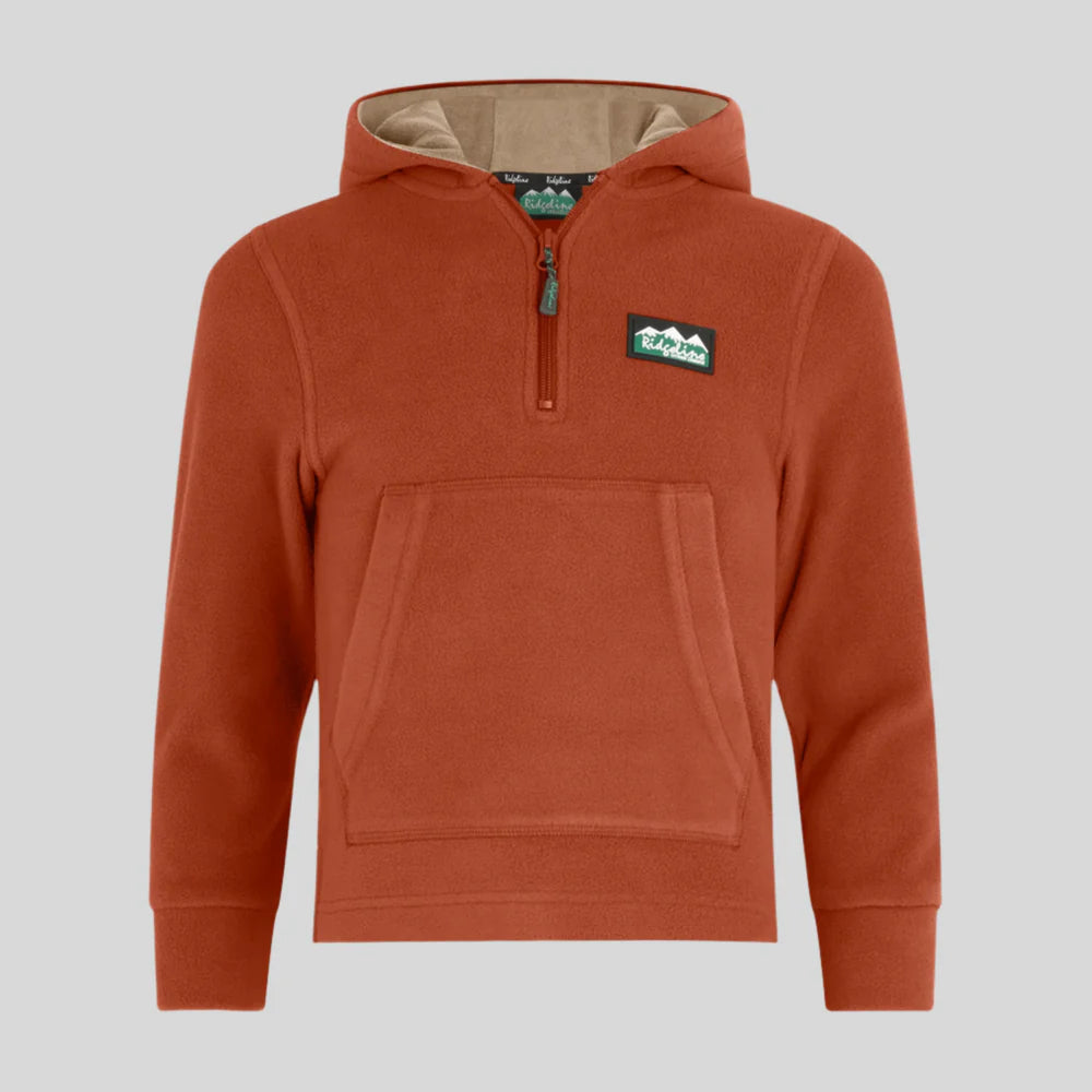 Kids Ballistic Fleece Hoodie Russet