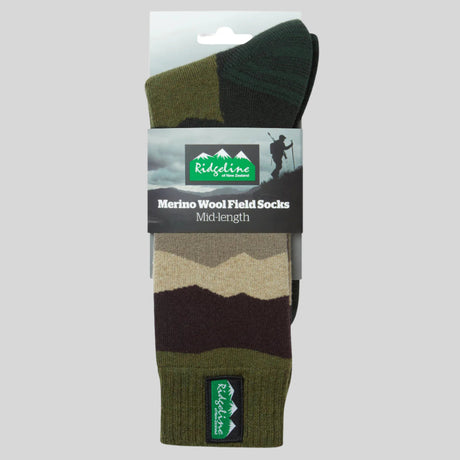 Ridgeline Merino Wool Socks Mid Length
