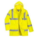 Portwest RT60 Hi-Vis Breathable Rain Traffic Jacket Yellow