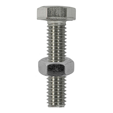 Timco Set Screw & Hex Nut - Stainless Steel