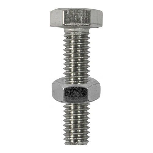 Timco Set Screw & Hex Nut - Stainless Steel