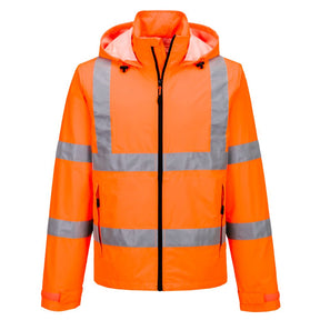 Portwest S164 Hi-Vis Lightweight Packable Jacket Orange
