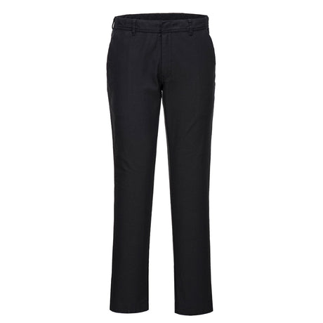 Portwest S232 Stretch Slim Chino Trousers Black