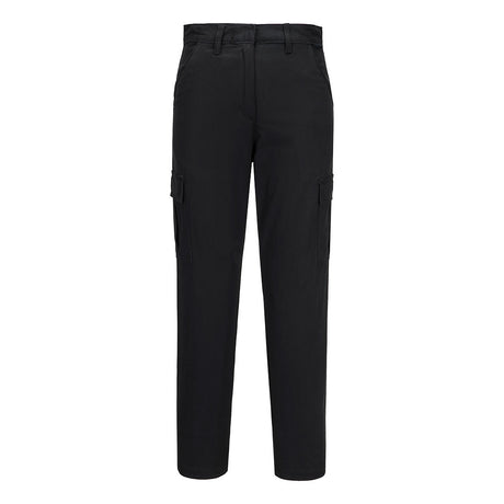 Portwest S233 Women's Stretch Cargo Trousers Black