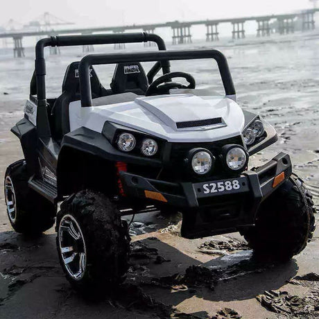 Ranch Wagon 24V Electric Ride On Buggy (White)