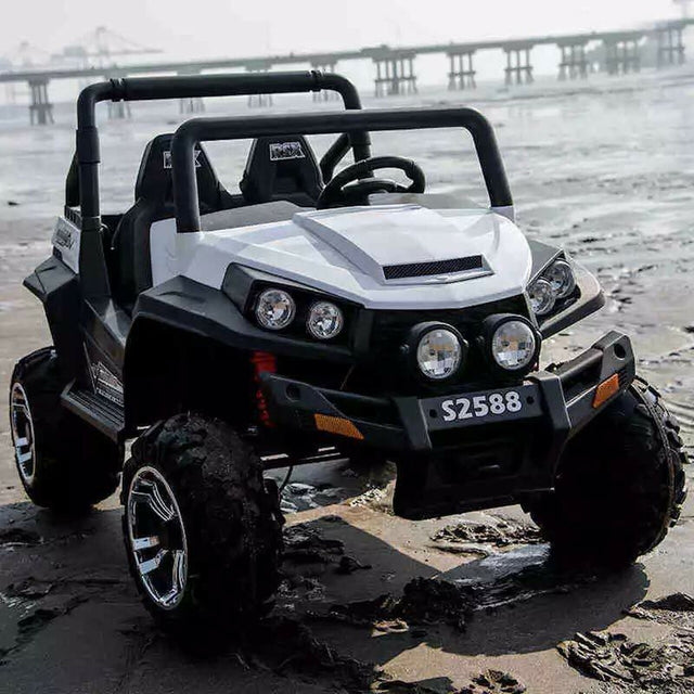 Ranch Wagon 24V Electric Ride On Buggy (White)