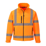 Portwest S424 Hi-Vis Classic Softshell (3L) Orange