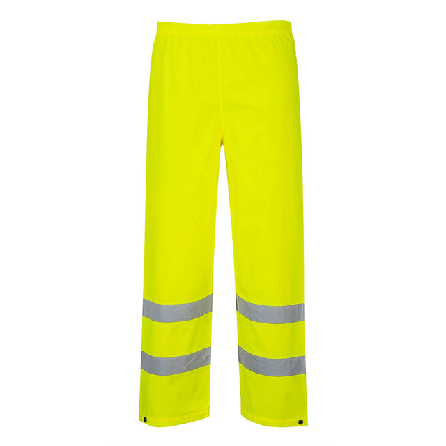 Portwest S480 Hi-Vis Rain Traffic Trousers Yellow