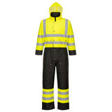 Portwest S485 Hi-Vis Contrast Winter Coverall Yellow/Black
