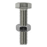 Timco Set Screw & Hex Nut - Stainless Steel
