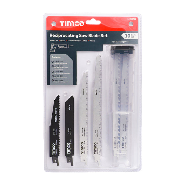 Timco Mixed Reciprocating Saw Blade Set