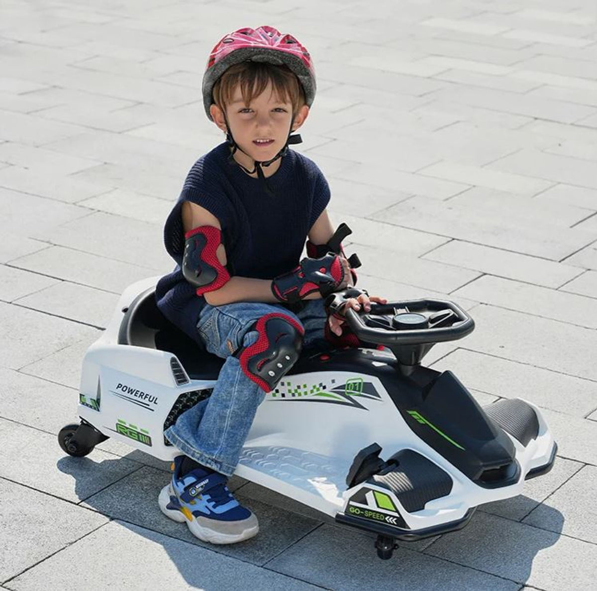 Drift Rider 360 24V Electric Go Kart White