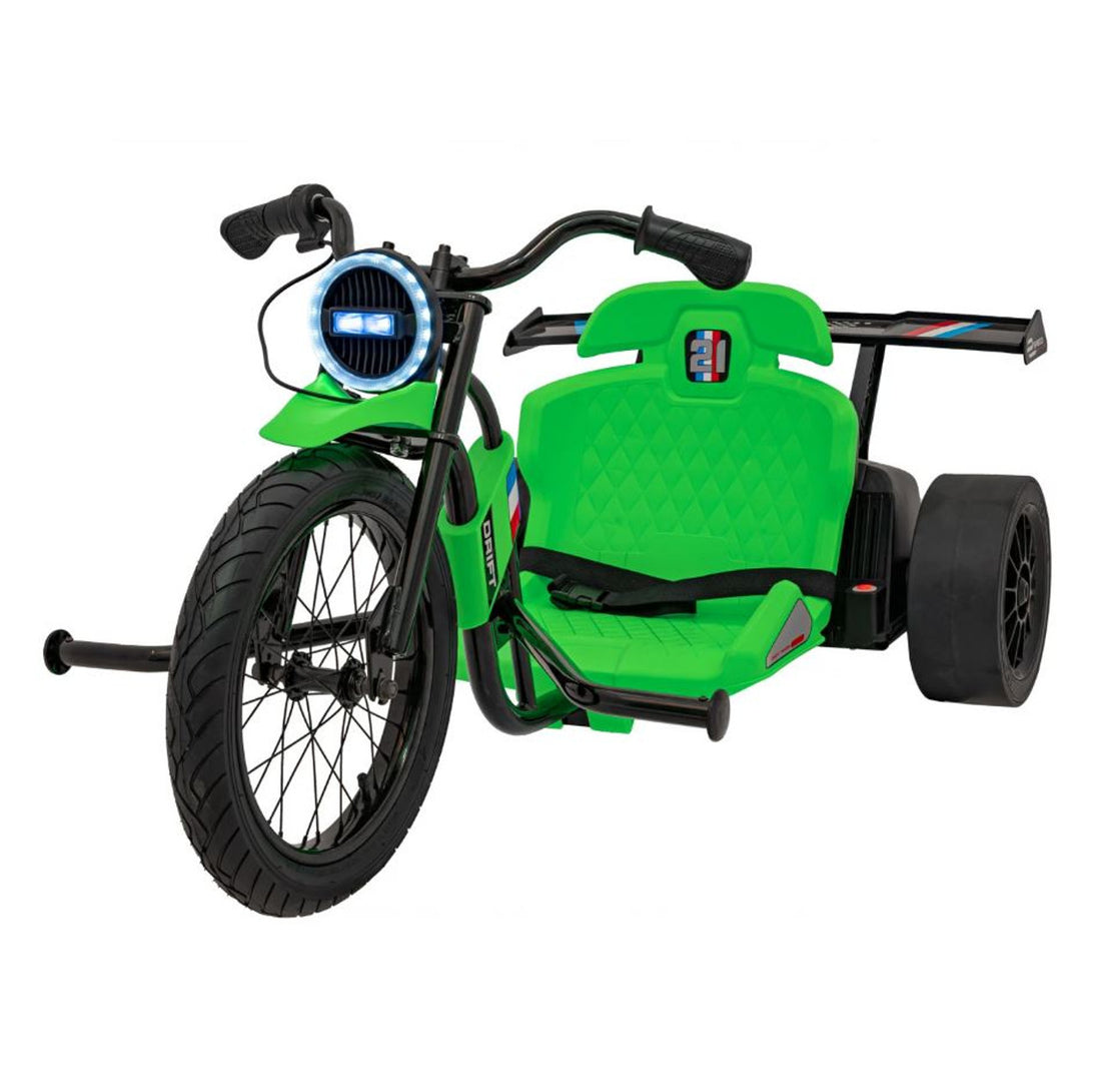 Drift 24V Electric Ride On Trike Green