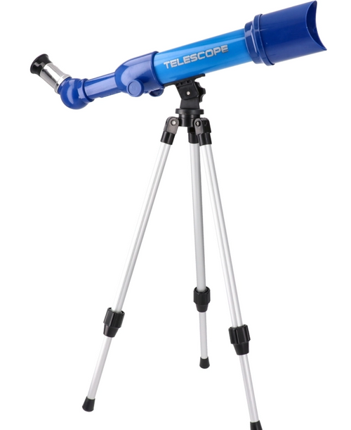 Kids’ Astronomy Telescope – 80x Magnification with 3 Optical Lenses – Ages 6+ – Blue
