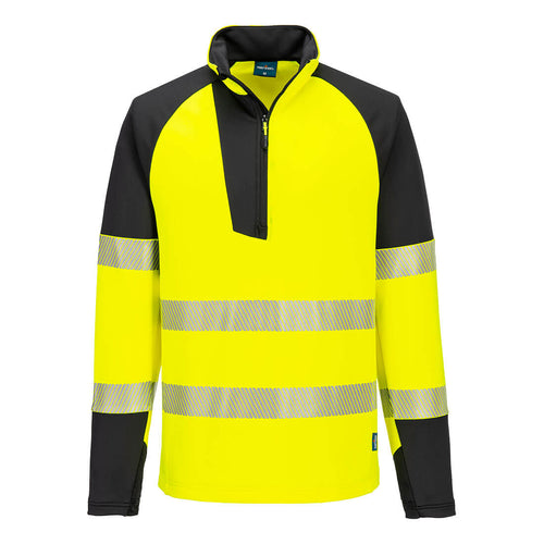 Portwest T172 PW3 Hi-Vis 1/4 Zip Sweatshirt