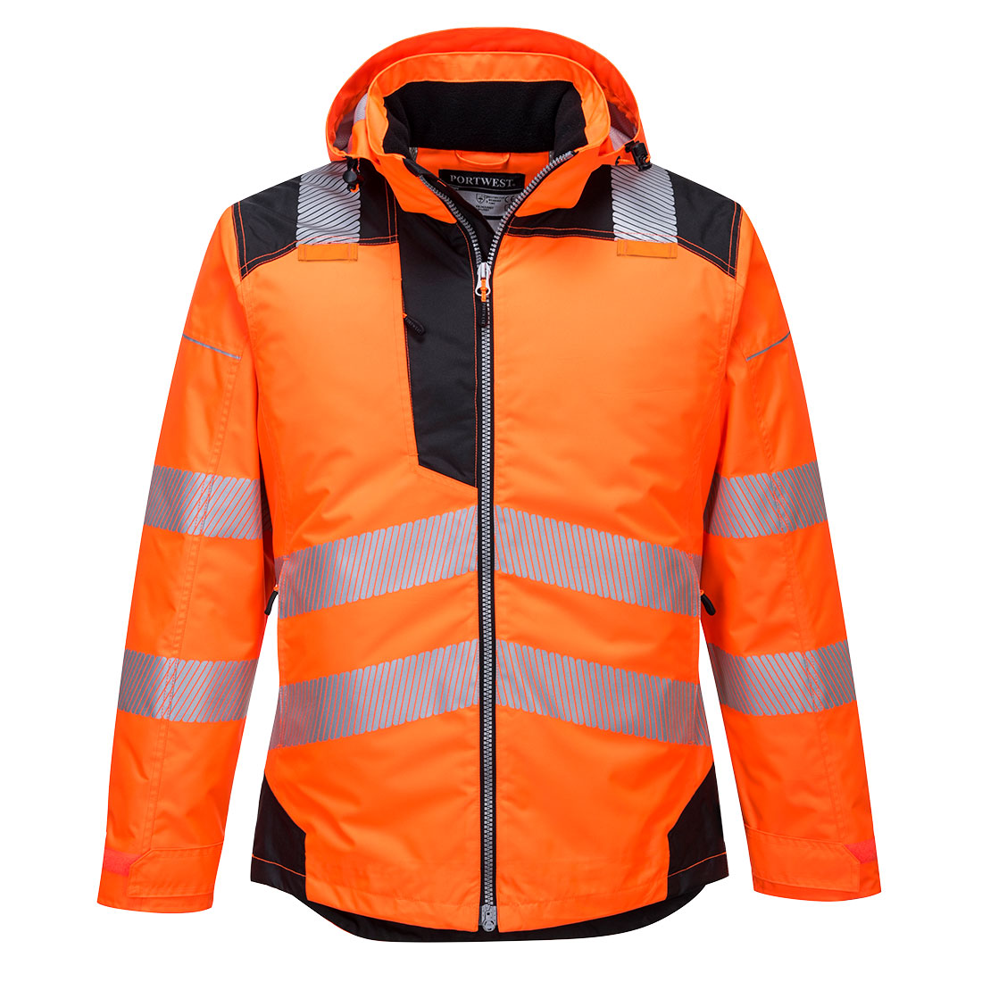 Portwest T400 PW3 Hi-Vis Winter Jacket Orange/Black