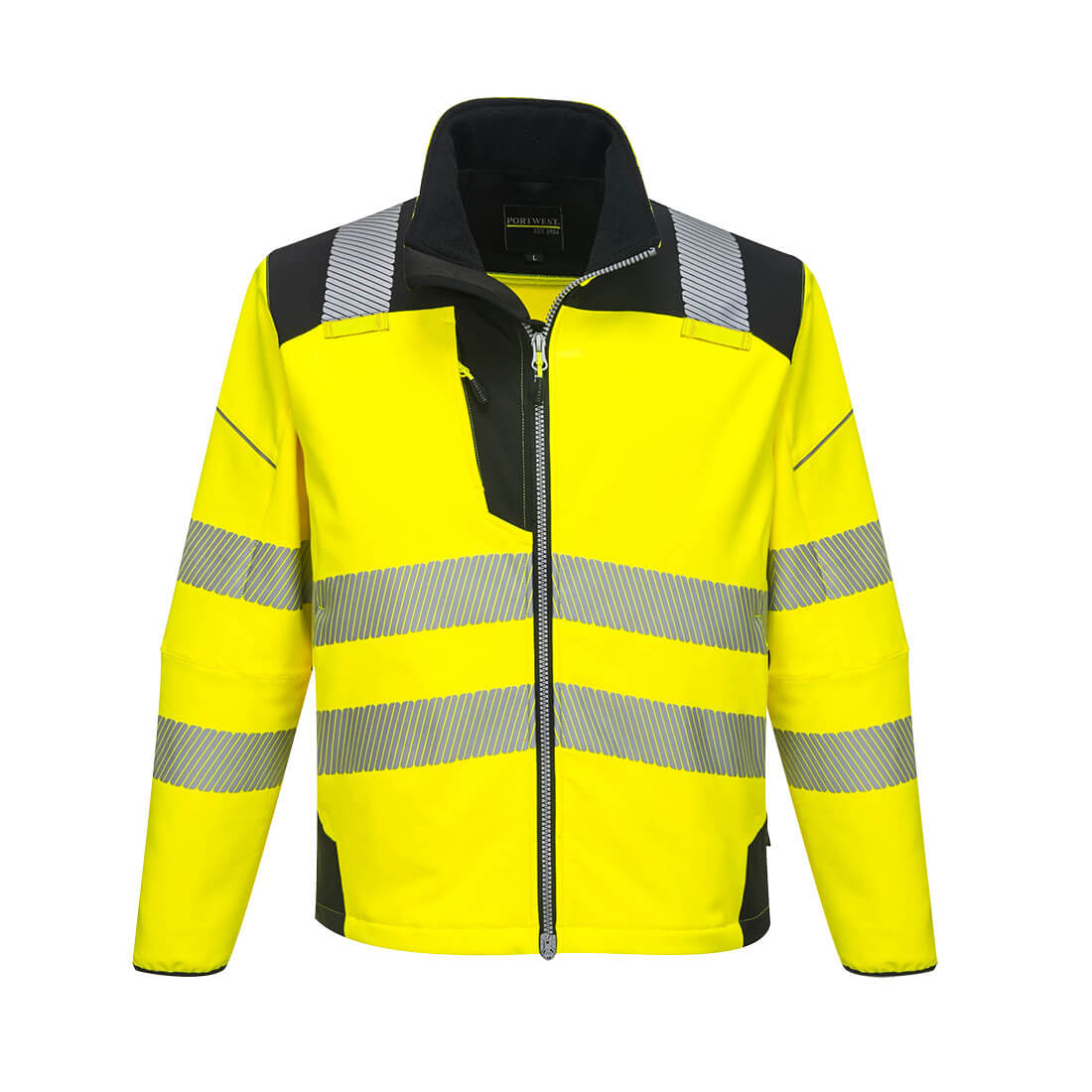 Portwest T402 PW3 Hi-Vis Softshell (3L) Yellow/Black