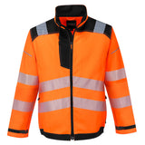 Portwest T500 PW3 Hi-Vis Work Jacket Orange/Black