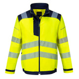 Portwest T500 PW3 Hi-Vis Work Jacket Yellow/Navy