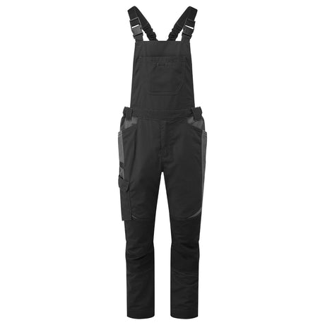 Portwest T746 WX3 Industrial Wash Bib and Brace Black