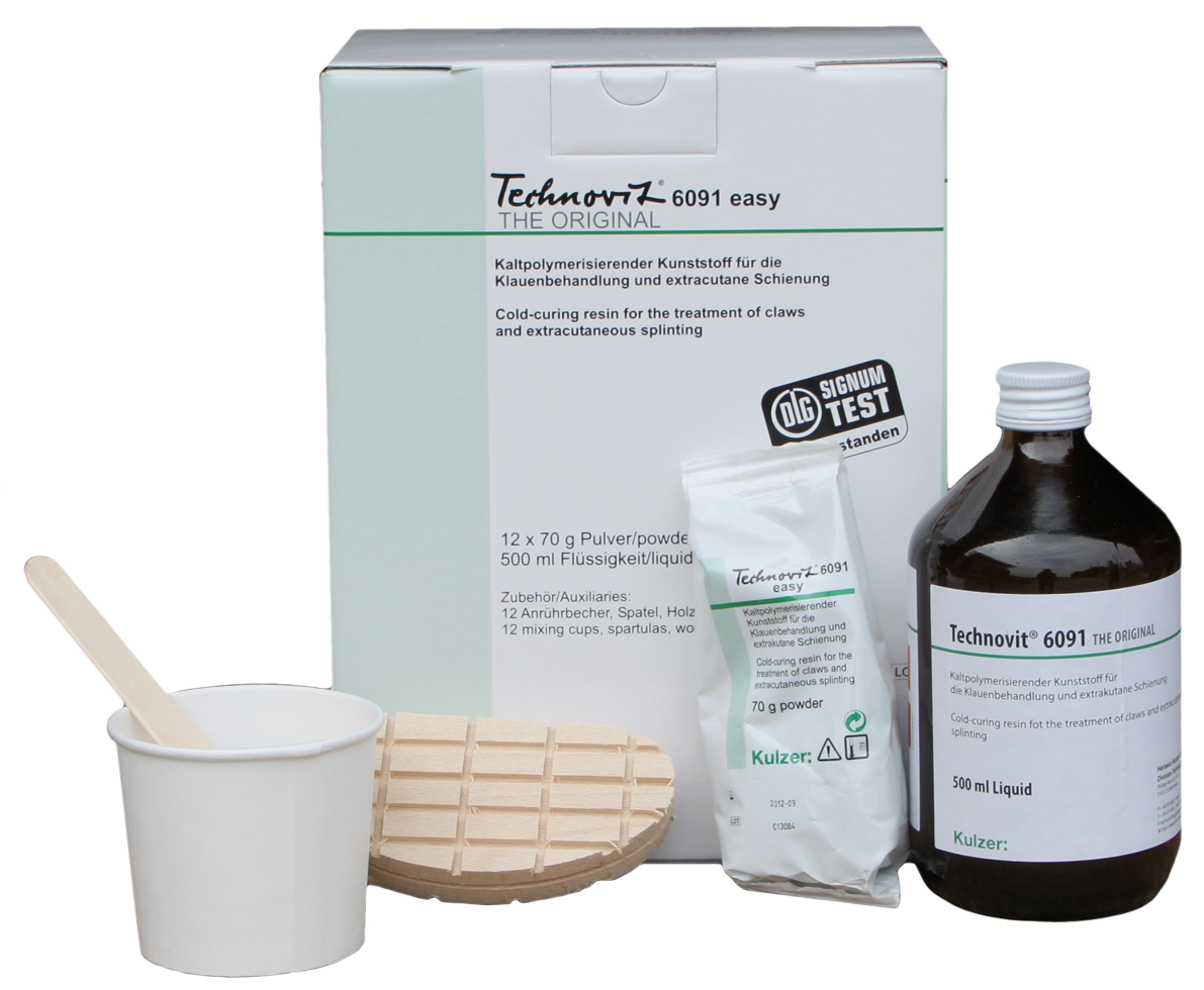 Technovit 6091 Easy Hoof Block Kit - 12 x 70 g