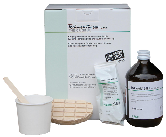 Technovit 6091 Easy Hoof Block Kit - 12 x 70 g