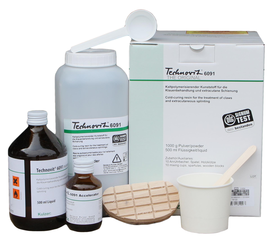 Technovit 6091 Hoof Block Kit - 10 treatments