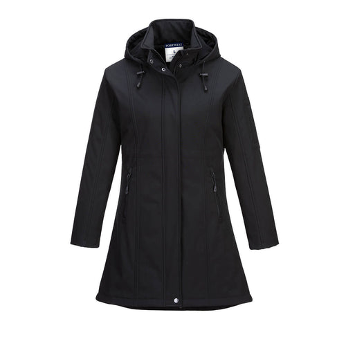 Portwest TK42 Carla Women's Hooded Softshell Jacket (3L)