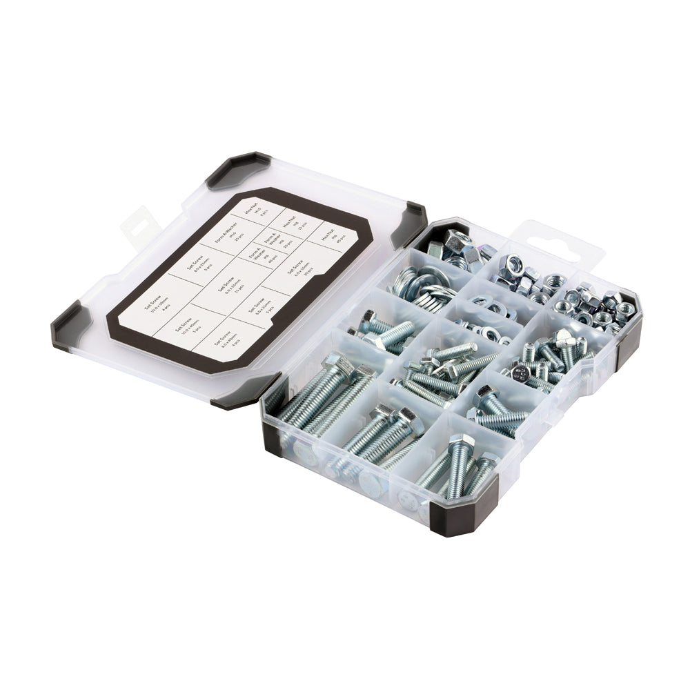 Timco Mixed Set Screws, Nuts and Washers Tray