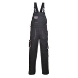 Portwest TX12 Portwest Texo Contrast Bib and Brace Black
