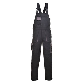 Portwest TX12 Portwest Texo Contrast Bib and Brace Black