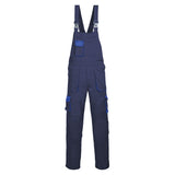 Portwest TX12 Portwest Texo Contrast Bib and Brace Navy
