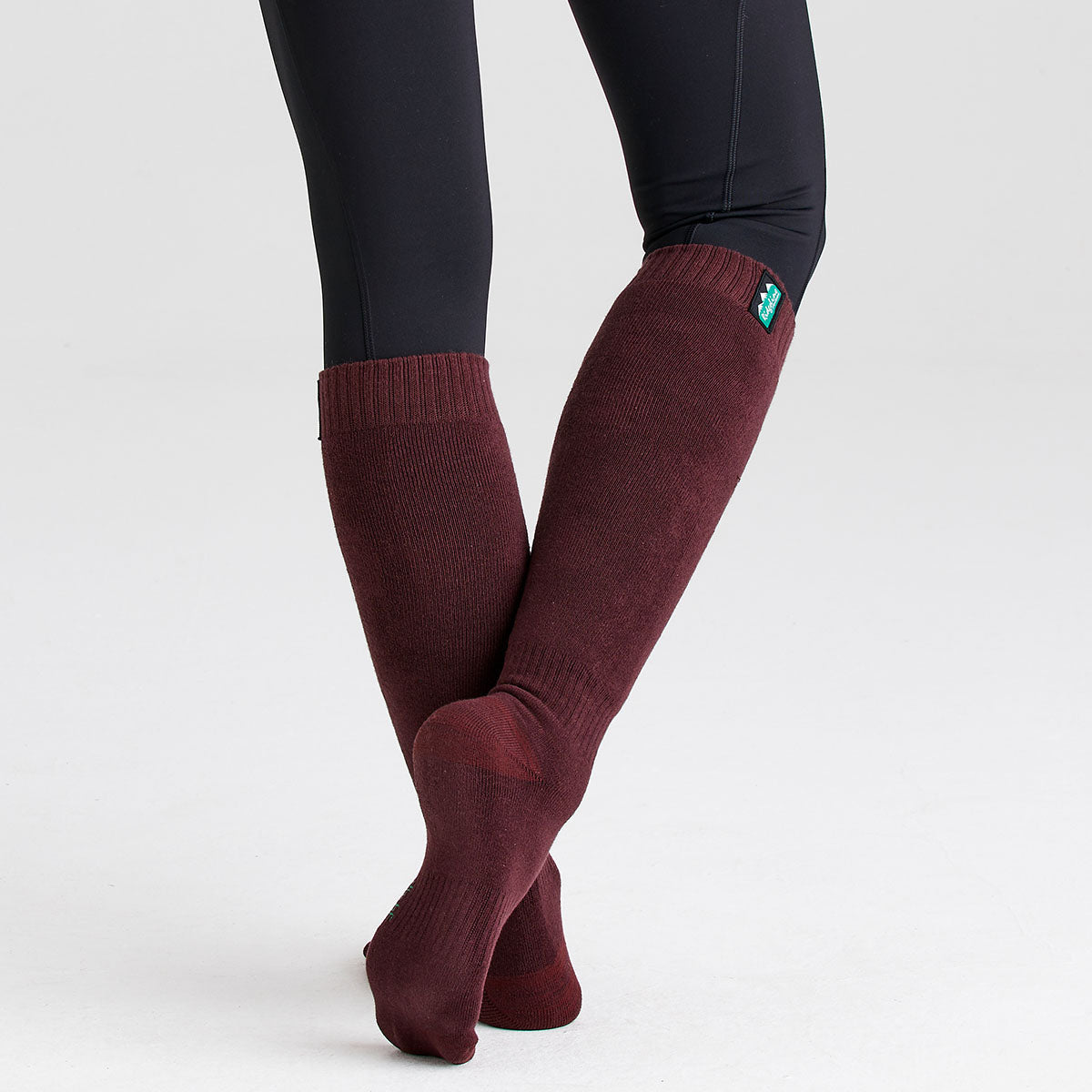 Ridgeline Cotton Work Socks Oxblood Multi (3 pack) – Oxblood