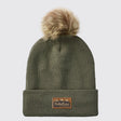 Ridgeline Heritage Fine Knit Bobble Hat – Moss