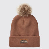 Ridgeline Heritage Fine Knit Bobble Hat – Nutmeg