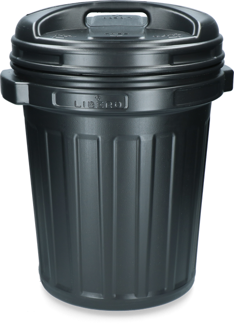 Storage Bucket with lid Black 40 litres