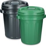 Storage Bucket with lid Black 40 litres