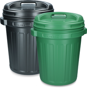 Storage Bucket with lid Black 40 litres
