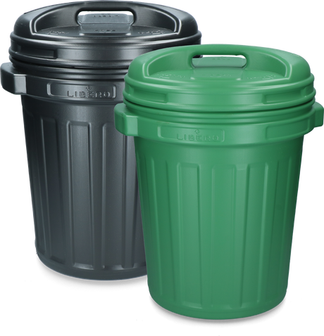 Storage Bucket with lid Black 40 litres