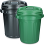 Storage Bucket with lid Black 40 litres