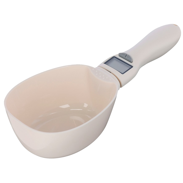 Feed scoop with digital scale
